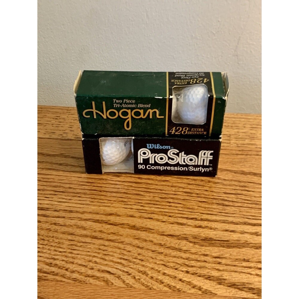 (2) Hogan 428 Xtra Distance Atomic Blend Golf Balls Wilson Prostaff 90 Compress